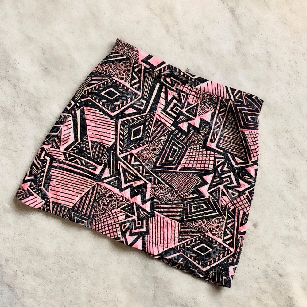 Topshop Patterned Skirt